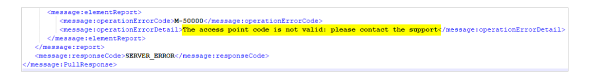 EUDAMED error response when using an incorrect security key