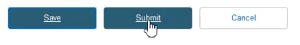 EUDAMED save, submit and cancel buttons