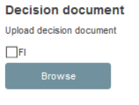 EUDAMED upload decision document and browse button