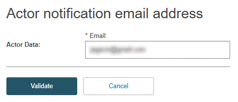 EUDAMED validate actor notification email address when registering as an Economic Operator