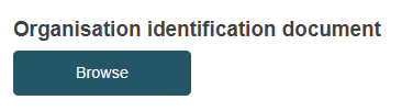 EUDAMED Sponsor registration upload Organisation identification document