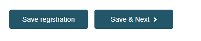 EUDAMED save and next and save registration buttons