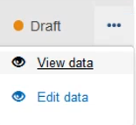 EUDAMED view data and edit data links under the three dots action button
