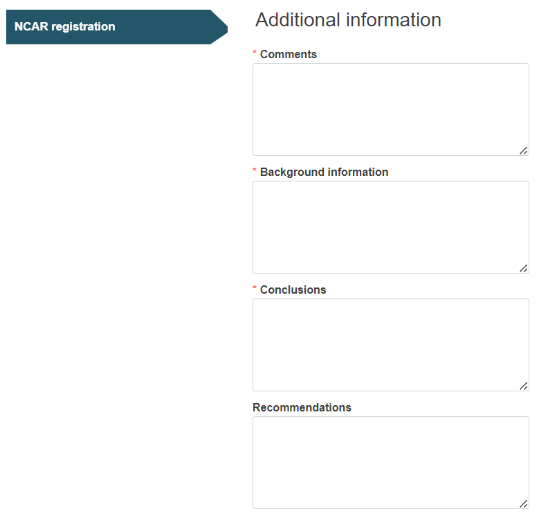 EUDAMED Comments, Background information, Conclusions, Recommendations