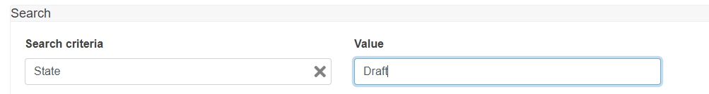 EUDAMED search criteria and value fields