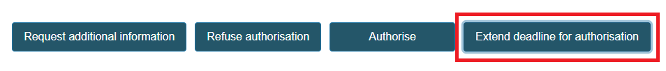 EUDAMED extend deadline for authorisation button
