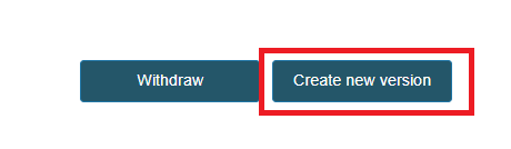 EUDAMED create new version button