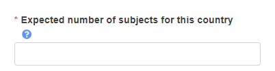 EUDAMED expected number of subjects for this country field