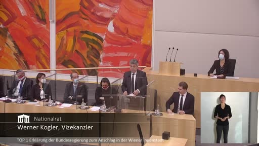 Erklärung der Bundesregierung zum Anschlag in der Wiener Innenstadt