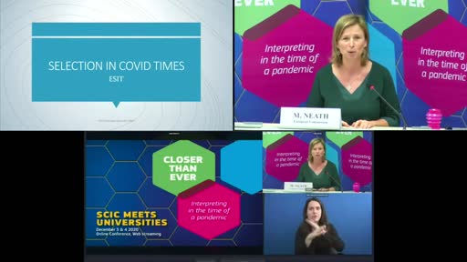 SCIC meets Universities online - Interpreter selection in the time of a pandemic