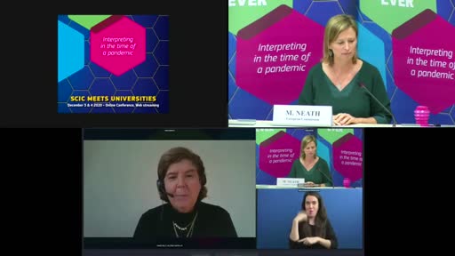 SCIC meets Universities online - Interpreter selection in the time of a pandemic